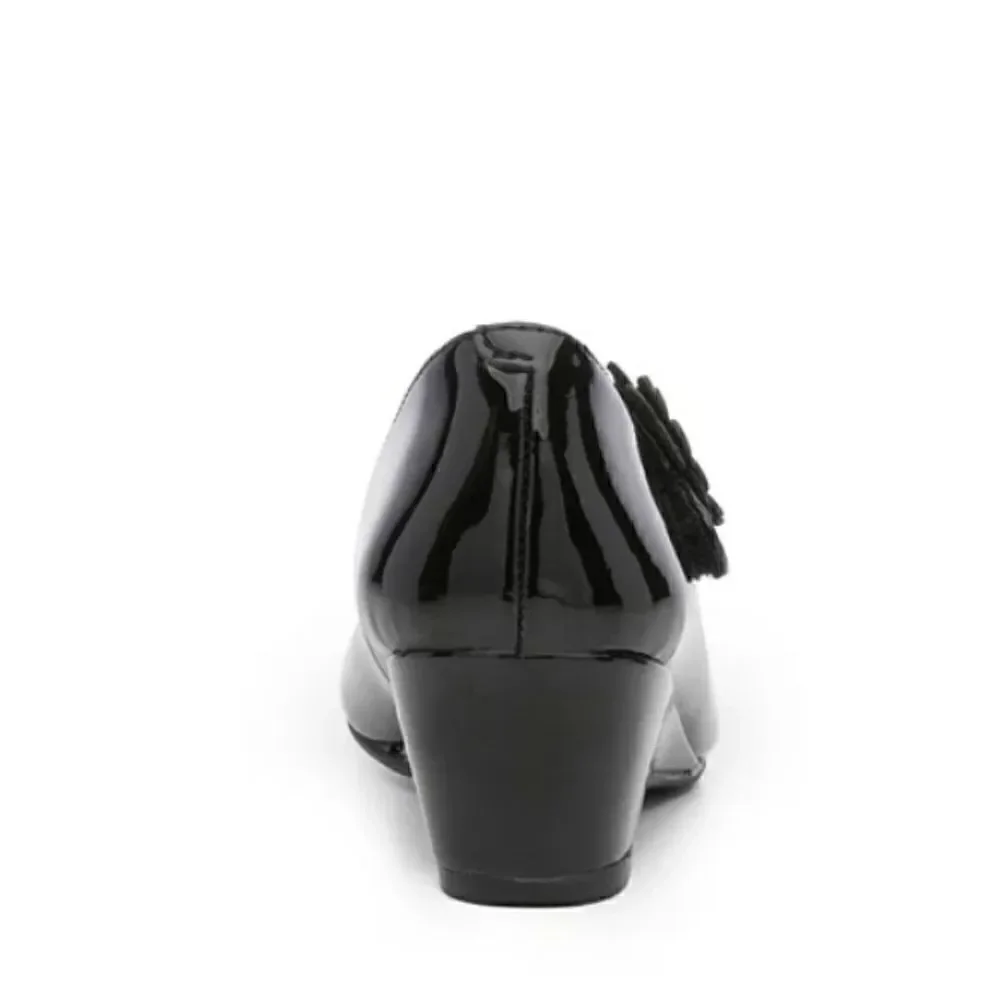 Rachel shoes, black patent, girls 12 M